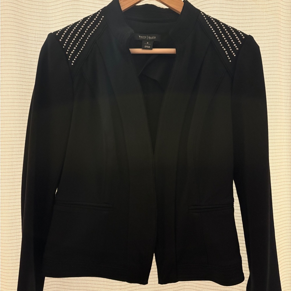 White House Black Market Black Studded Blazer
